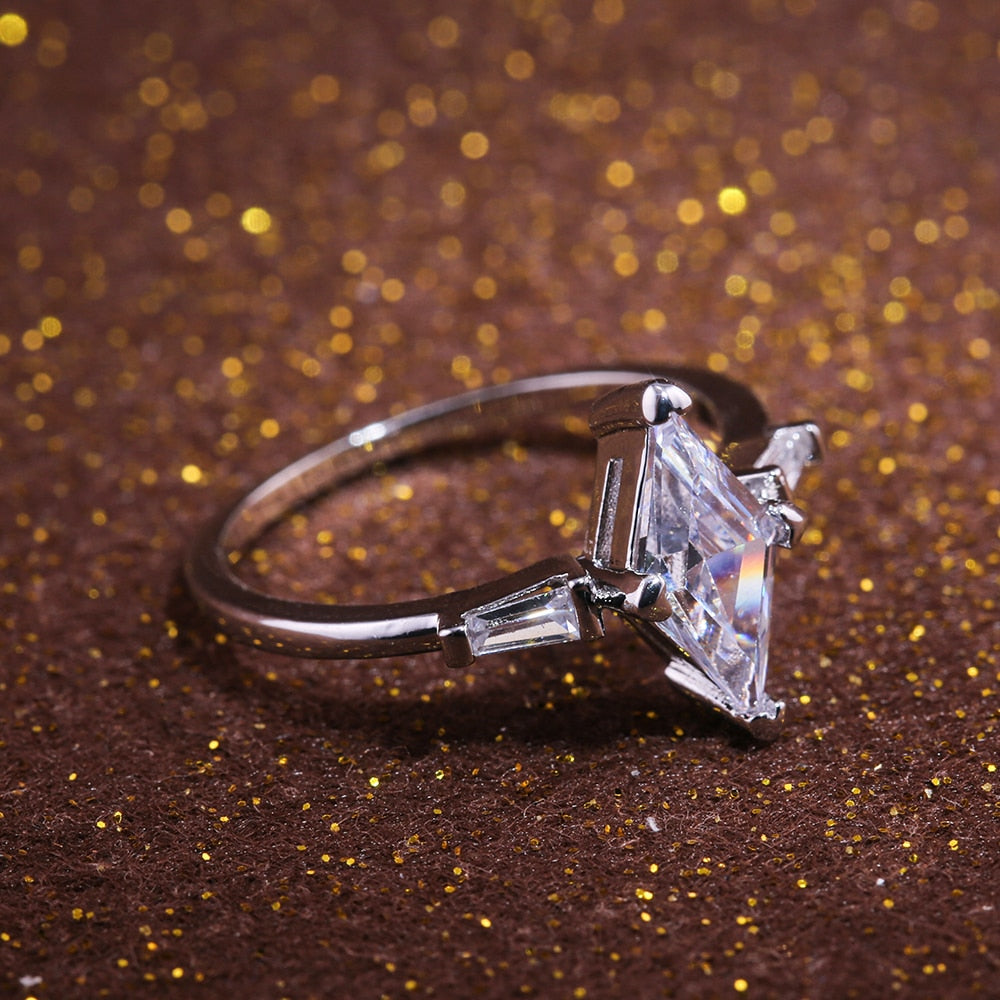 Horse Eye Solitaire Engagement Ring