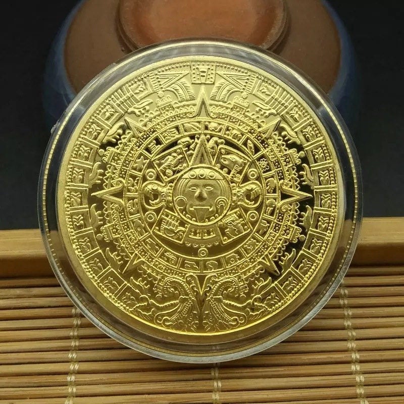Aztec Calendar Medallion
