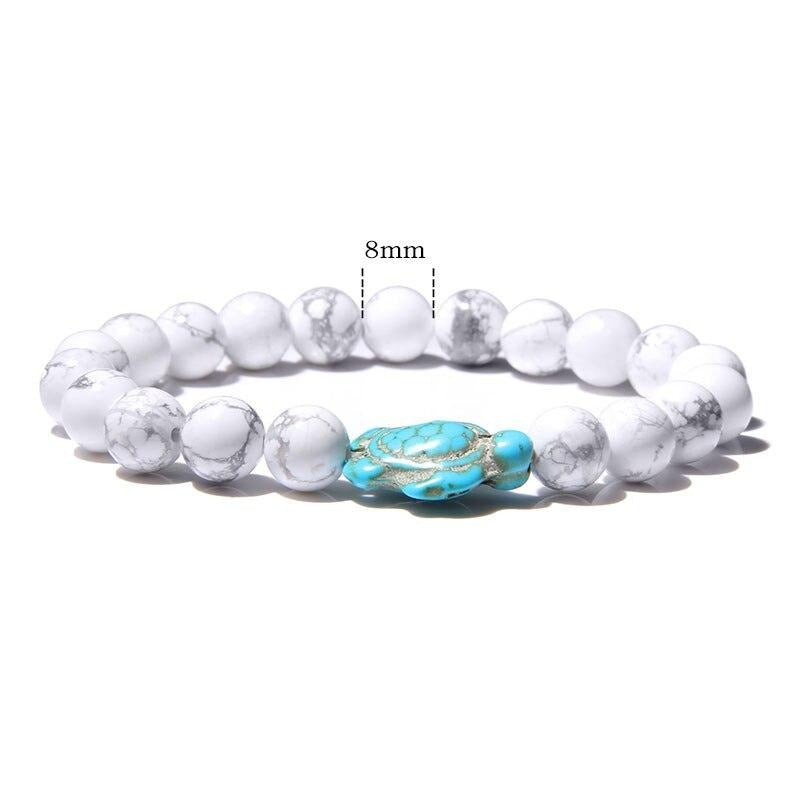 Turquoise Beaded Turtle Bracelet!