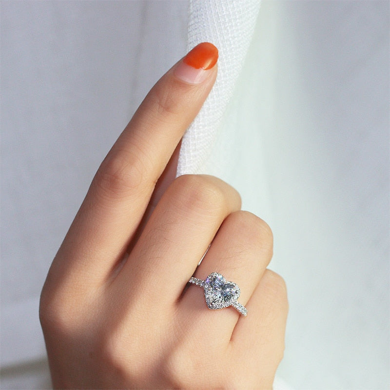 Heart Cubic Zirconia Ring