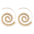 Bohemian Spiral Hippie Earrings