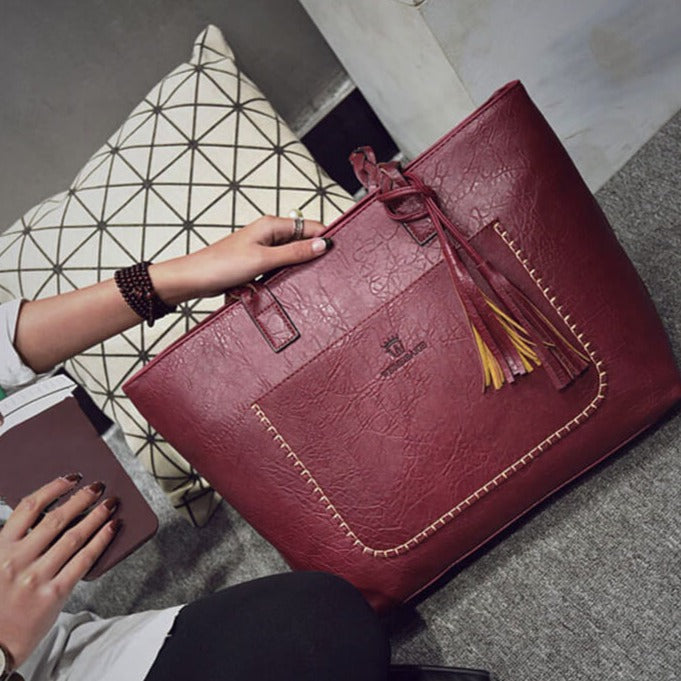 Leather Shoulder Bag for women