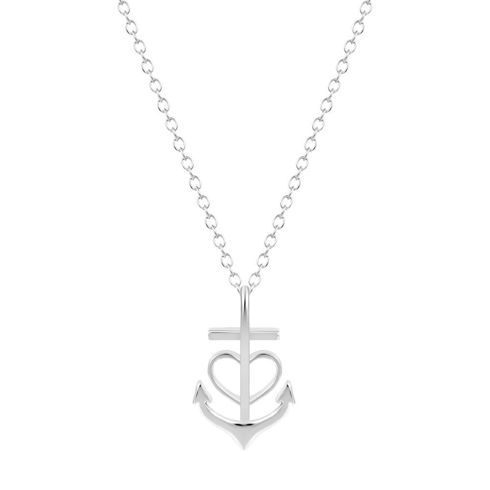 Anchor Heart Necklace