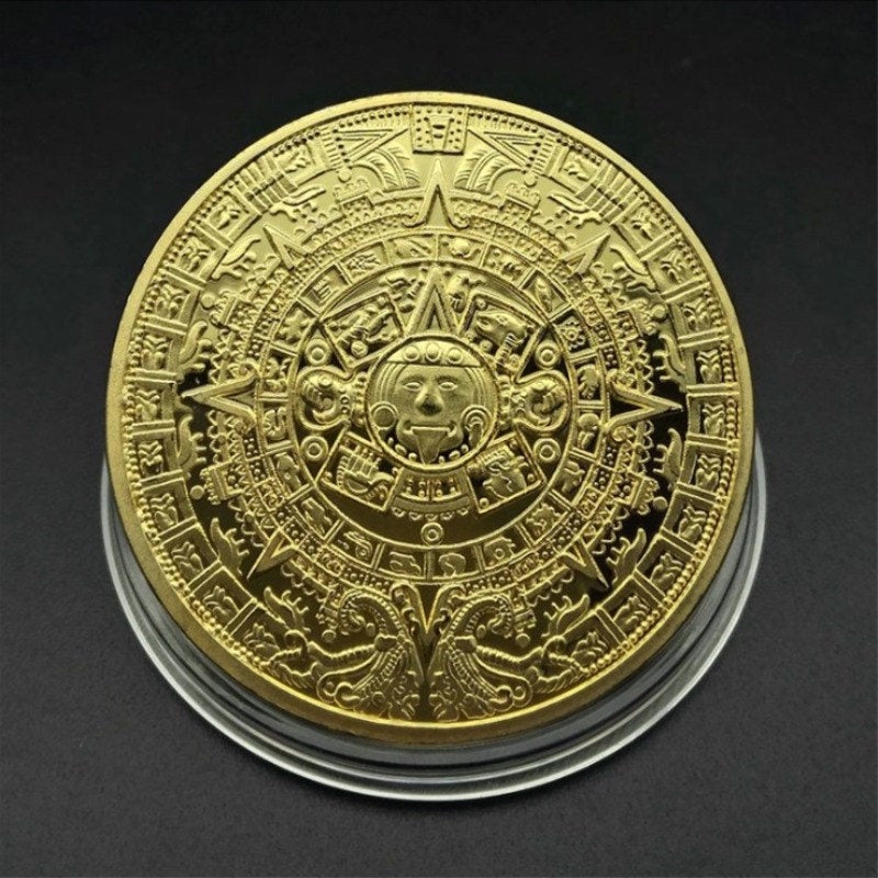 Aztec Calendar Medallion