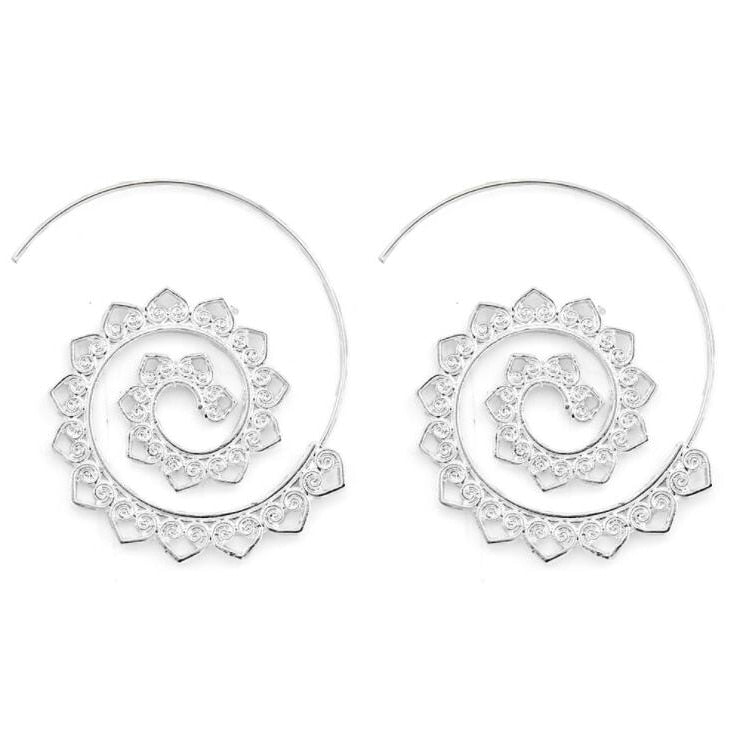 Bohemian Spiral Hippie Earrings