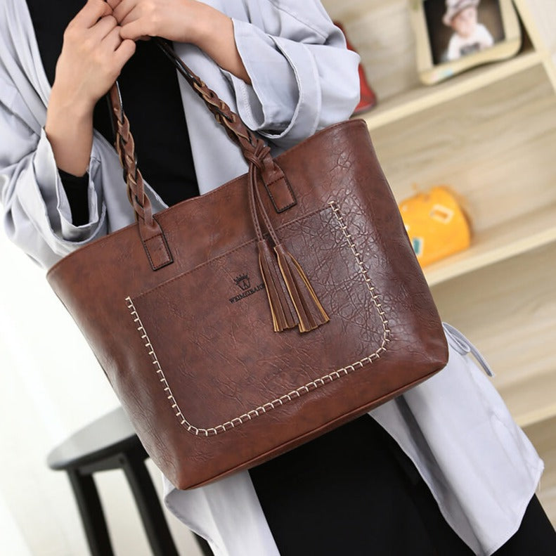 Leather Shoulder Bag for women