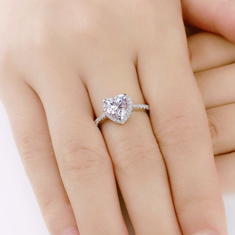 Heart Cubic Zirconia Ring