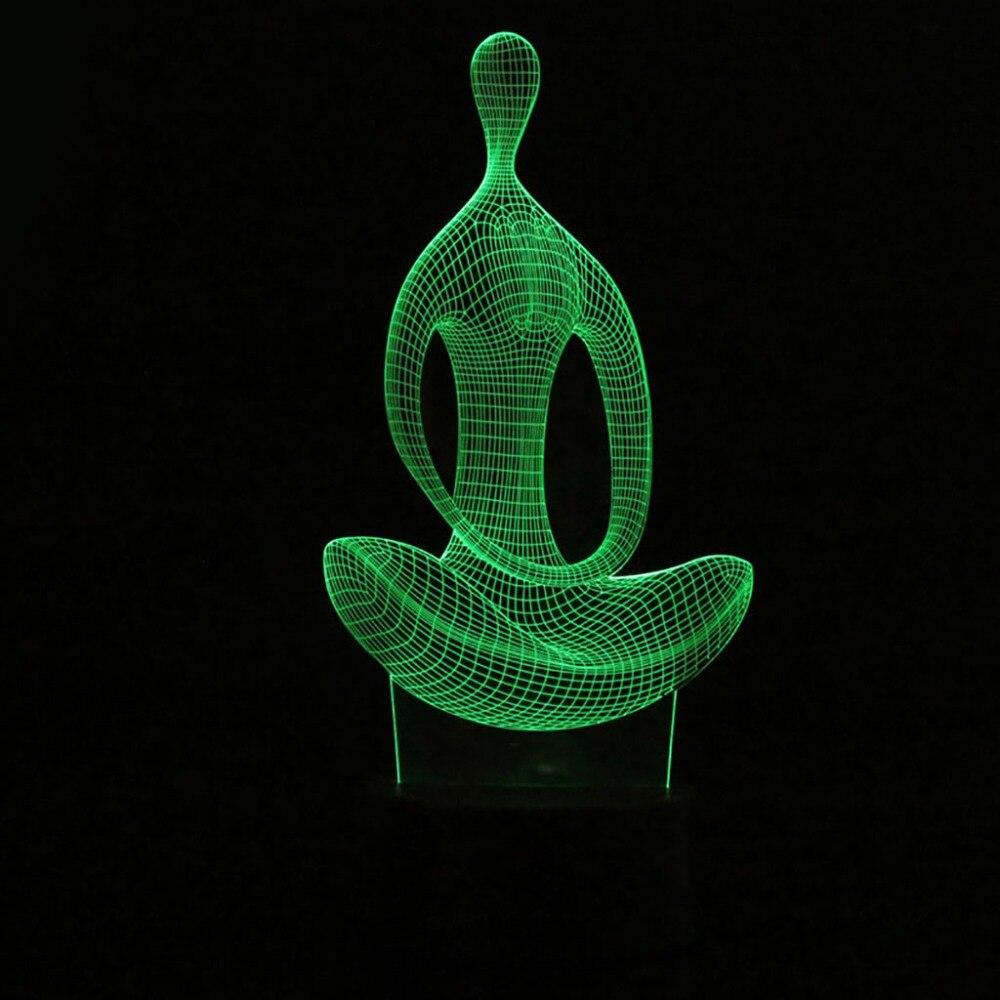 Yoga 3D Illusion Lamp