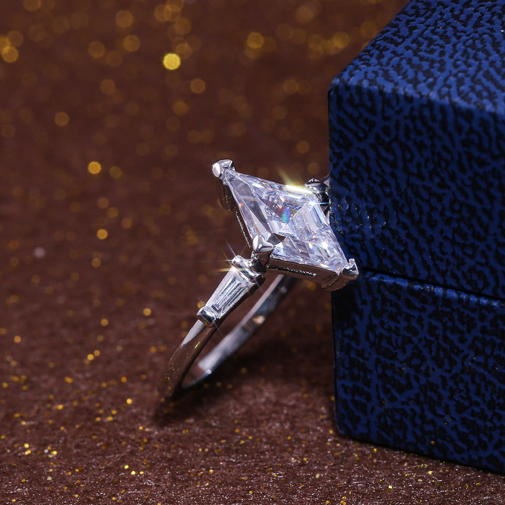 Horse Eye Solitaire Engagement Ring