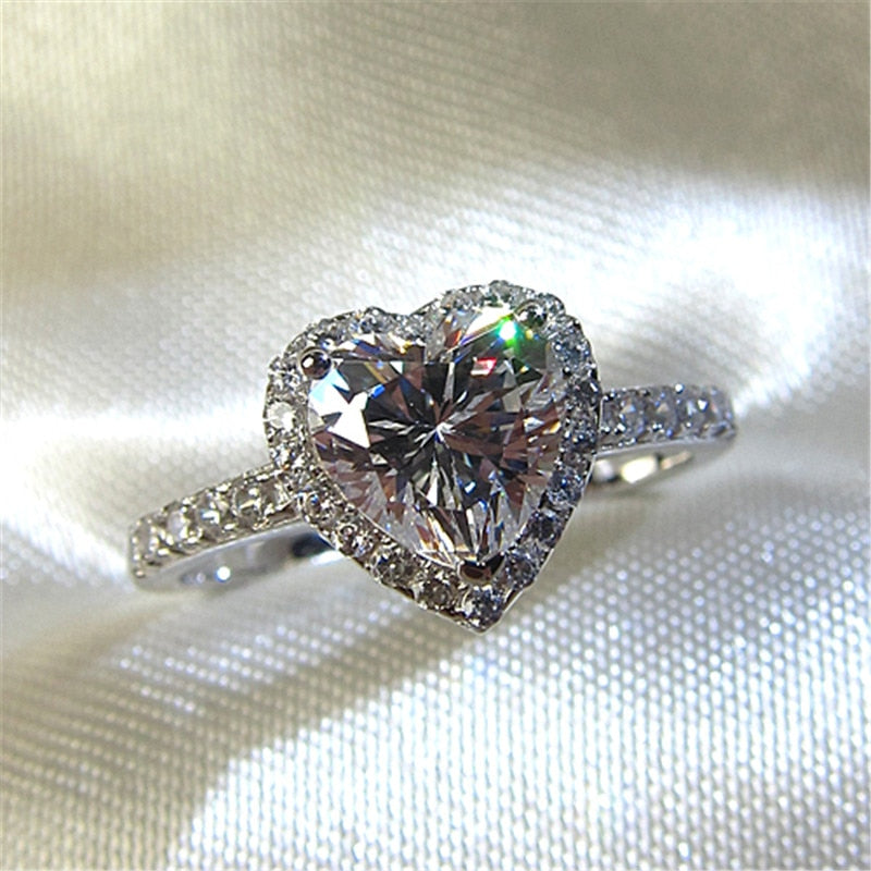 Heart Cubic Zirconia Ring
