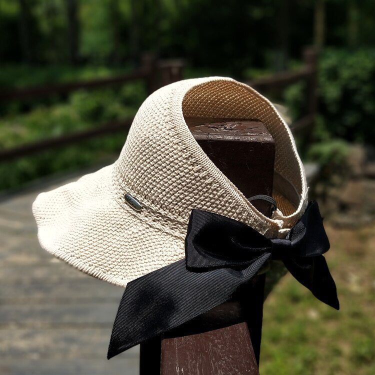 Summer ponytail hat