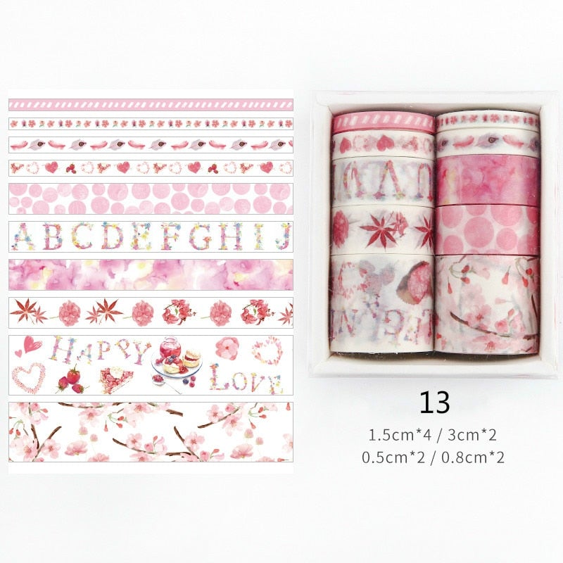 Dekorative Washi Tape-sett