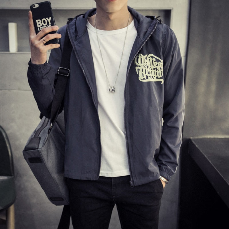 Hooded Windbreaker Jacket