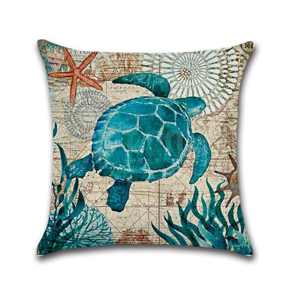 Ocean Theme Printed Cushion Covers