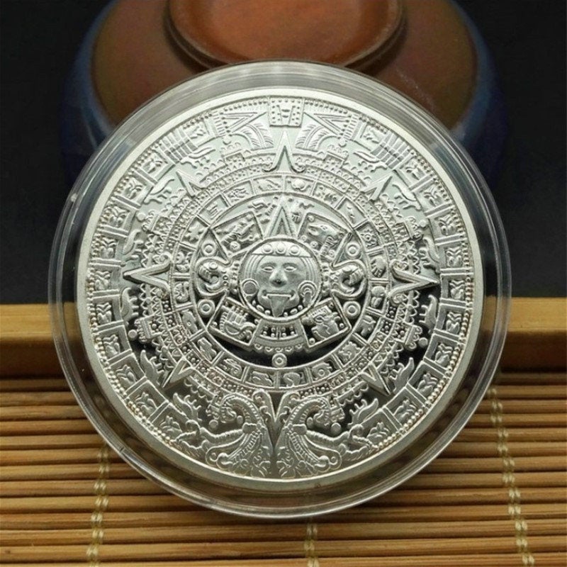Aztec Calendar Medallion