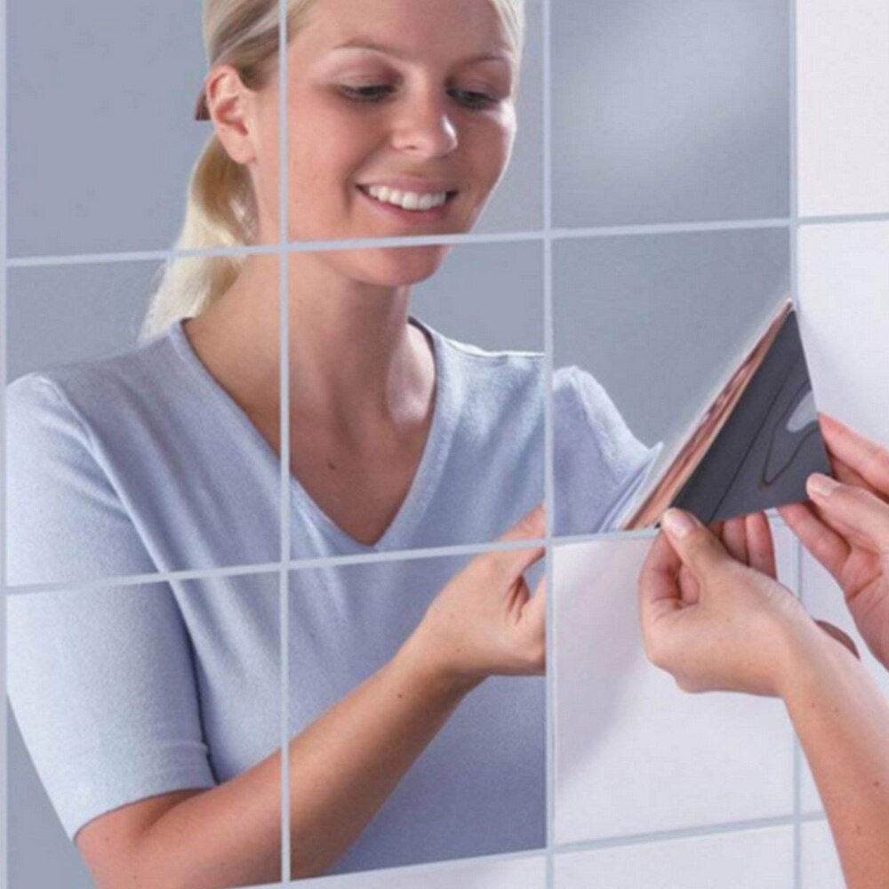 Self-adhesive mirror stickers (9 pieces)