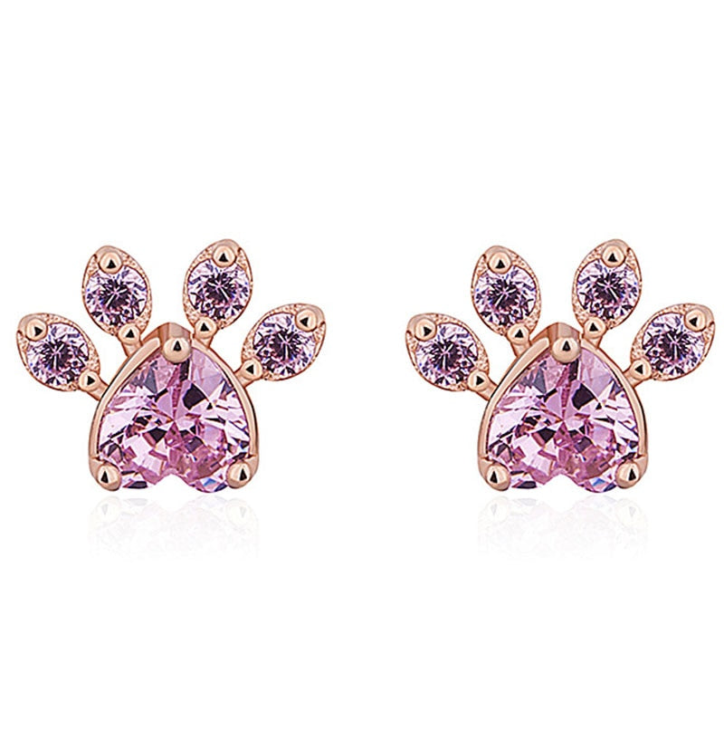 Cat Paw Stud Earrings