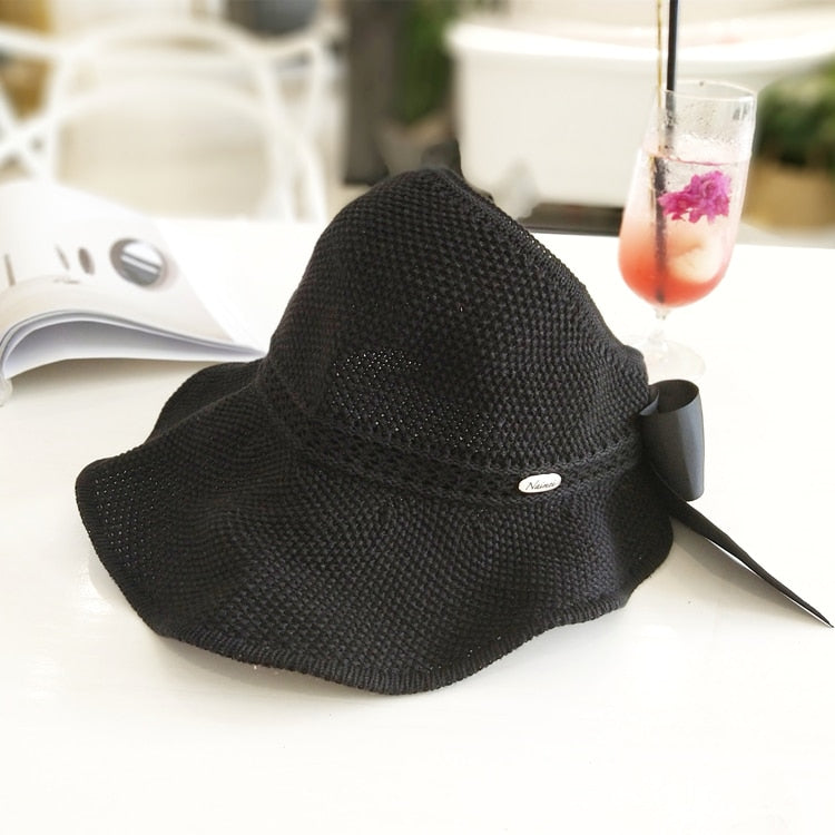 Summer ponytail hat
