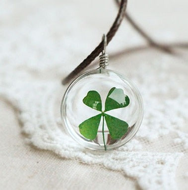 Four-leaf clover necklace