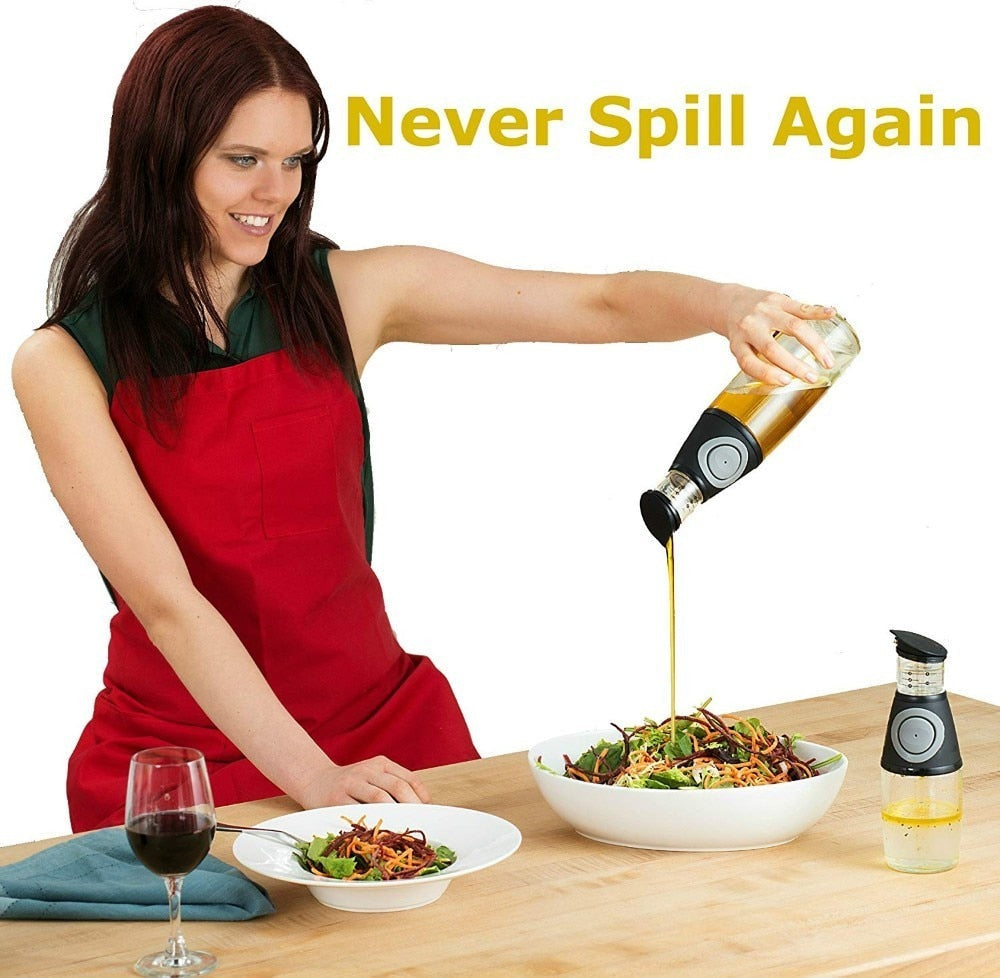 Oil dispenser bottle set