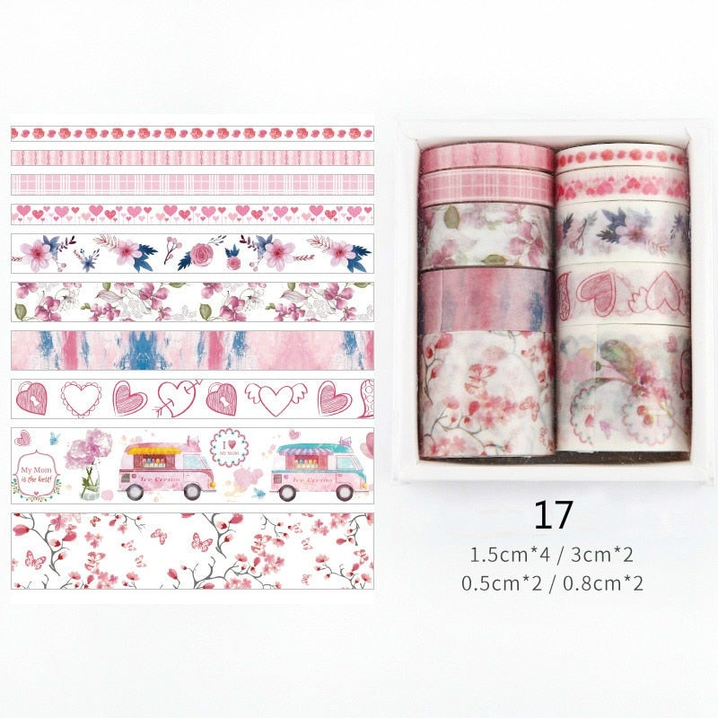 Dekorative Washi Tape-sett