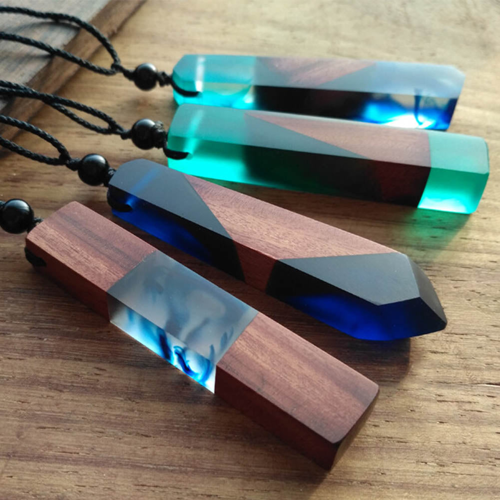 Wood Resin Necklace