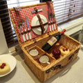 Classic Wooden Picnic Basket