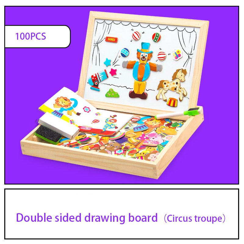 Draw &amp; Puzzle - Educational Magnetic Board