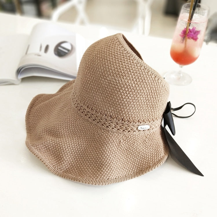 Summer ponytail hat