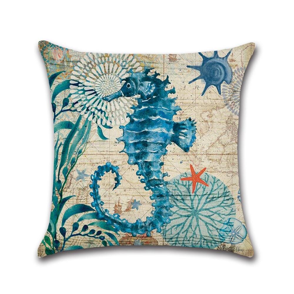 Ocean Theme Printed Cushion Covers
