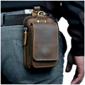 Genuine Leather Men's Waist Bag