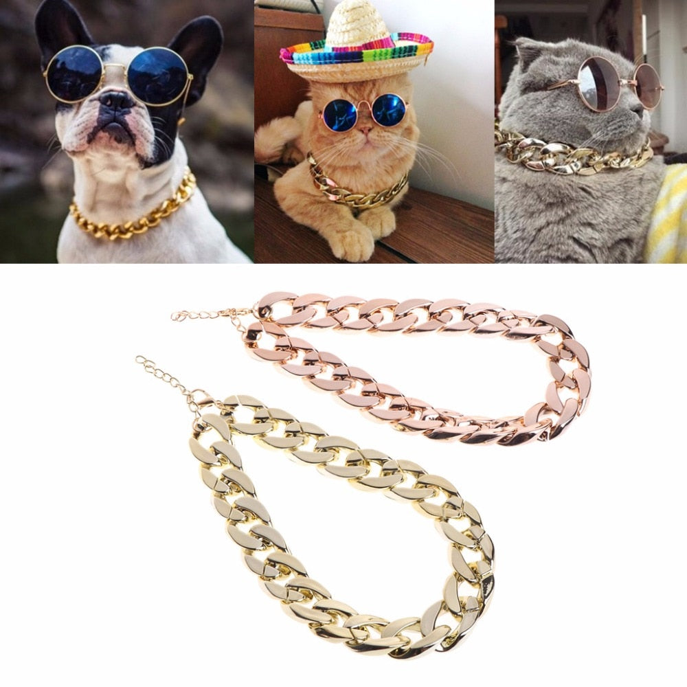 BlingBling Gold Dog Necklace