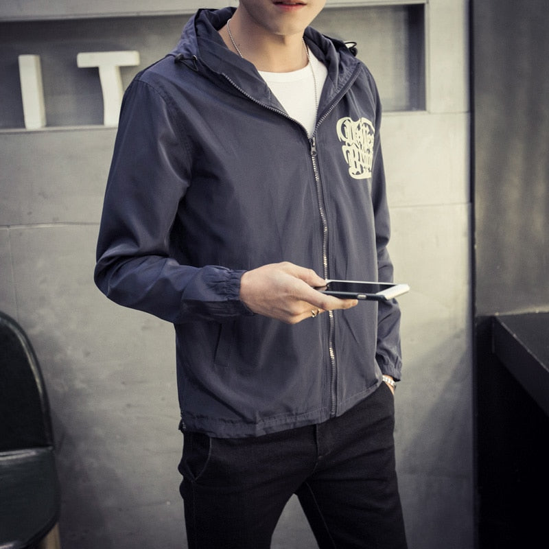 Hooded Windbreaker Jacket