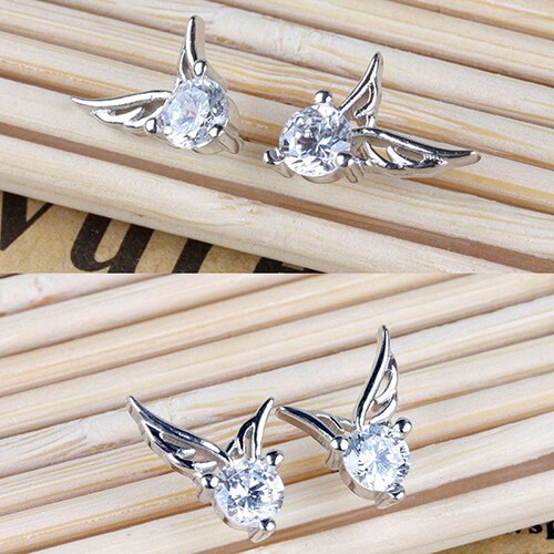 Angel Wings Silver Plated Earrings