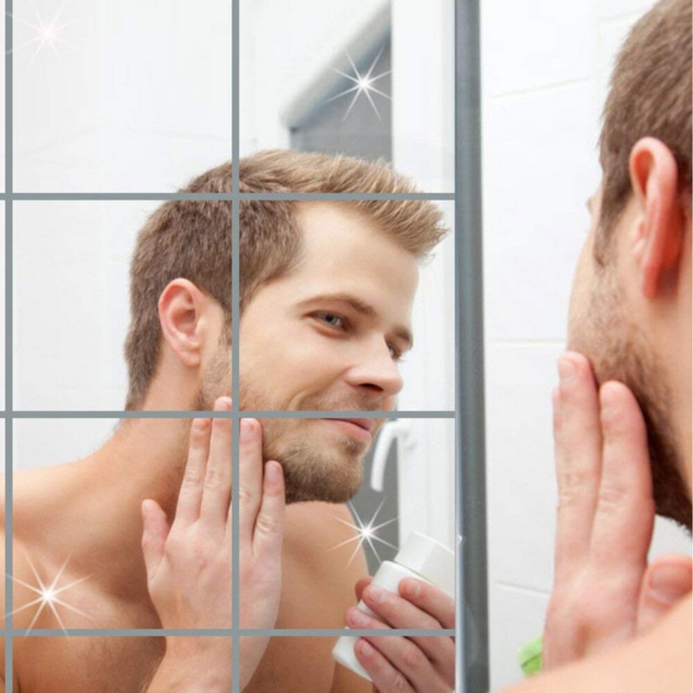 Self-adhesive mirror stickers (9 pieces)