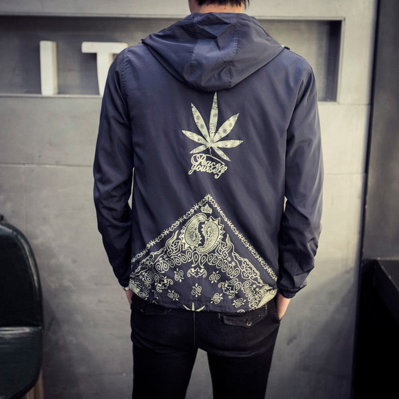 Hooded Windbreaker Jacket