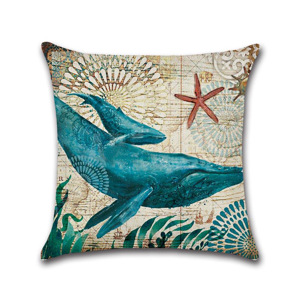 Ocean Theme Printed Cushion Covers