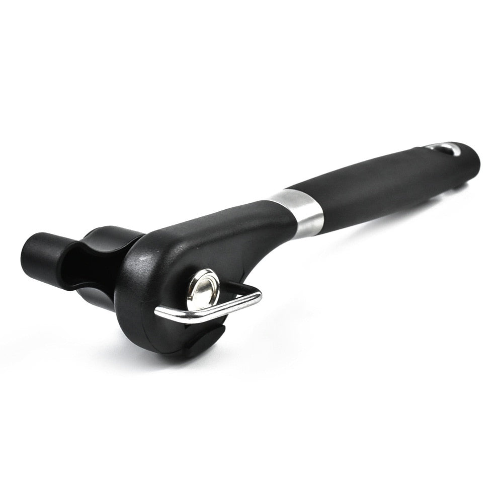 Stainless steel safe can opener