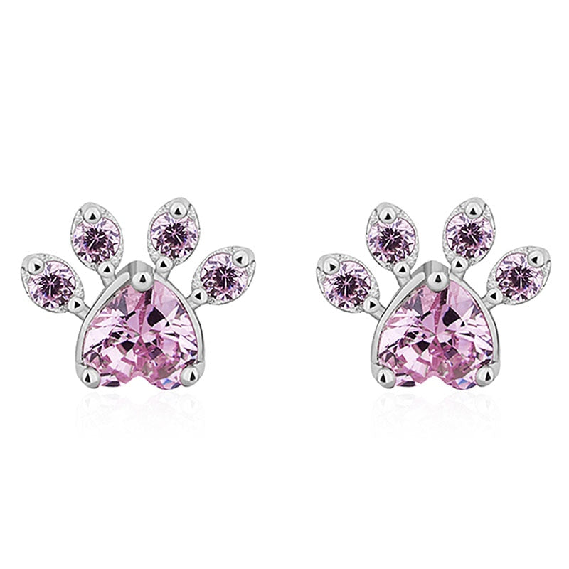 Cat Paw Stud Earrings