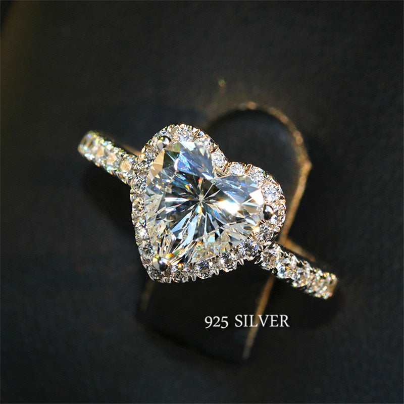 Heart Cubic Zirconia Ring