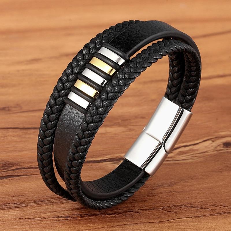 Stylish Genuine Leather Bracelets For Men