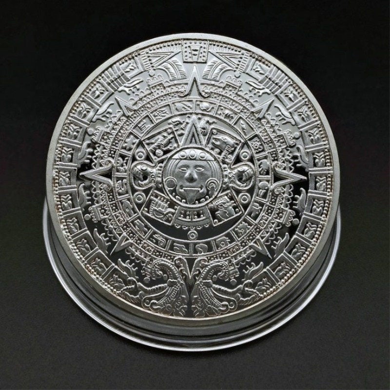 Aztec Calendar Medallion