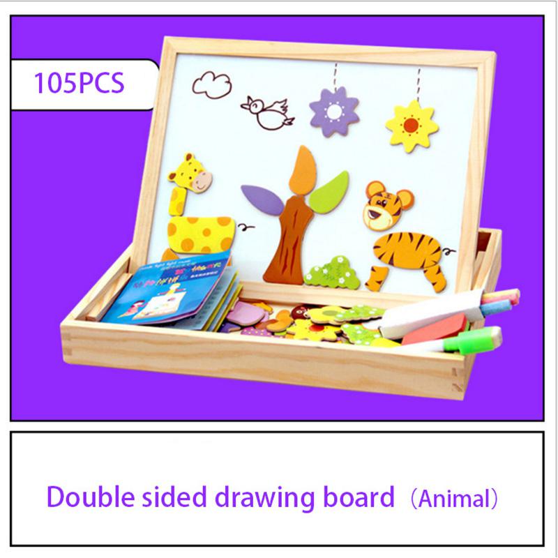 Draw &amp; Puzzle - Educational Magnetic Board