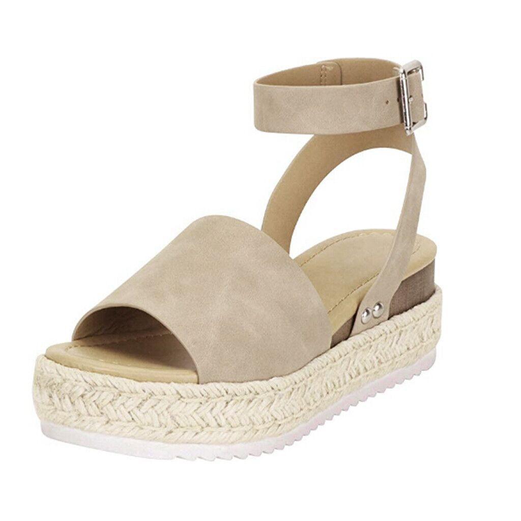 Open Toe Ankle Strap Wedges
