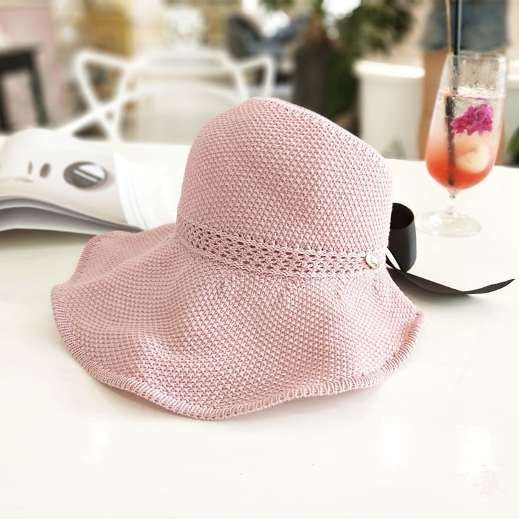 Summer ponytail hat