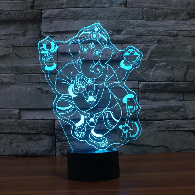 3D Ganesh RGB LED night light