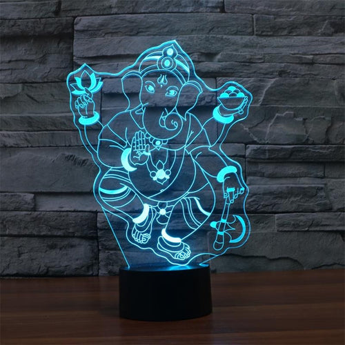 3D Ganesh RGB LED night light