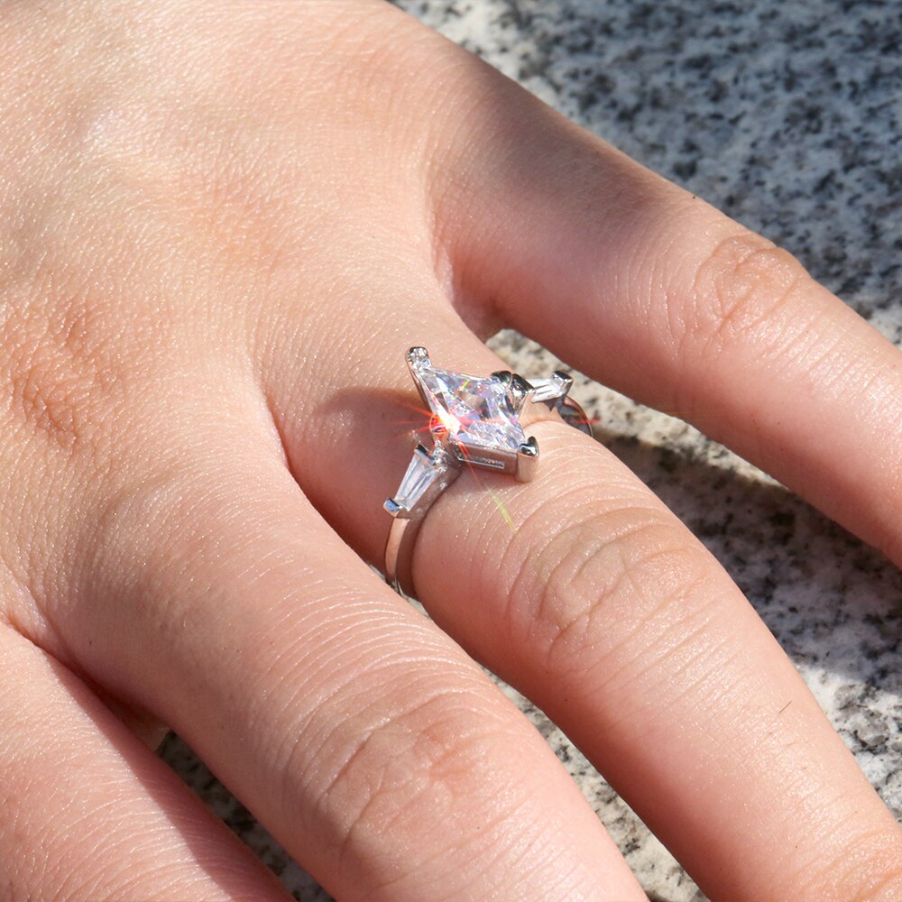 Horse Eye Solitaire Engagement Ring