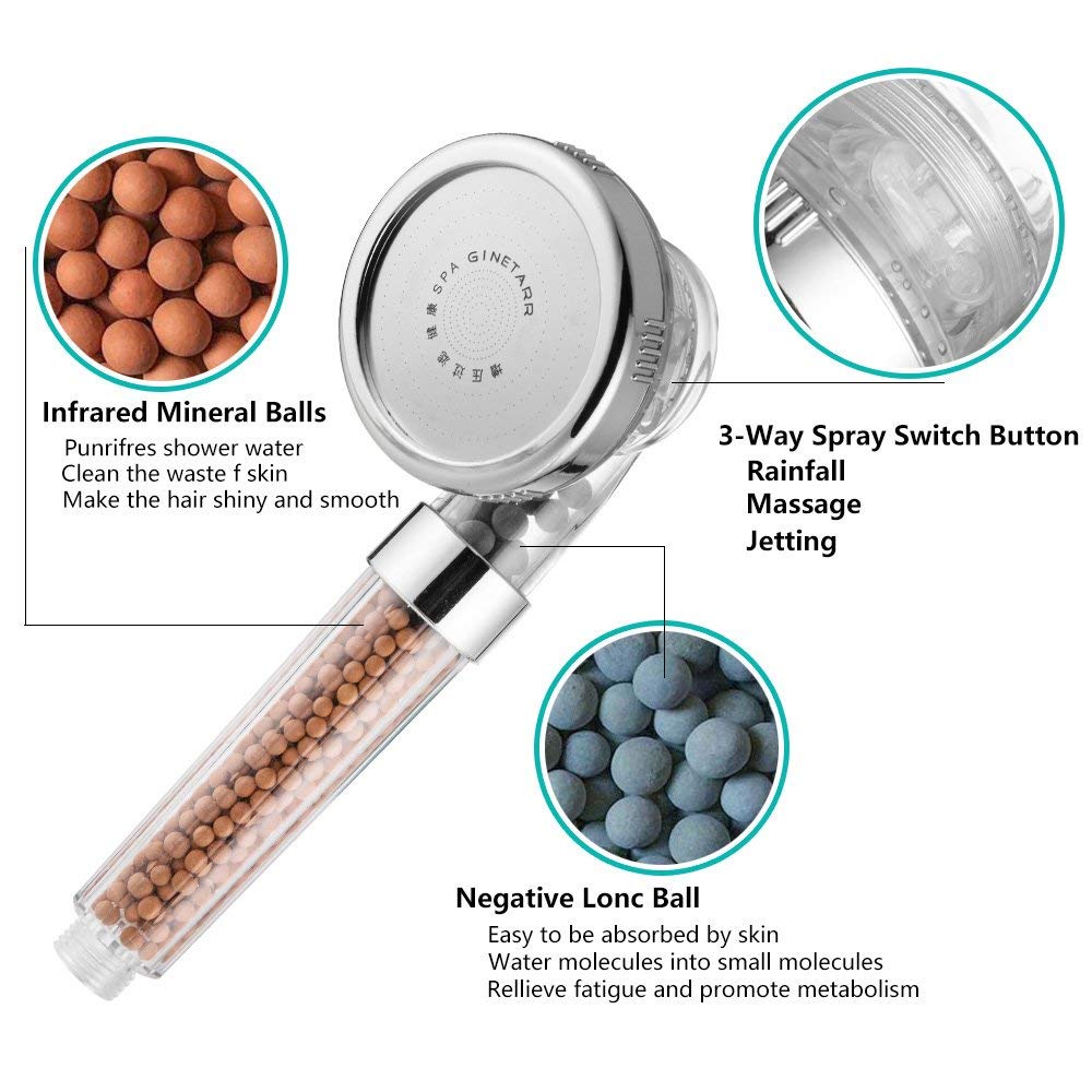 3 Modes High Pressure Shower Head