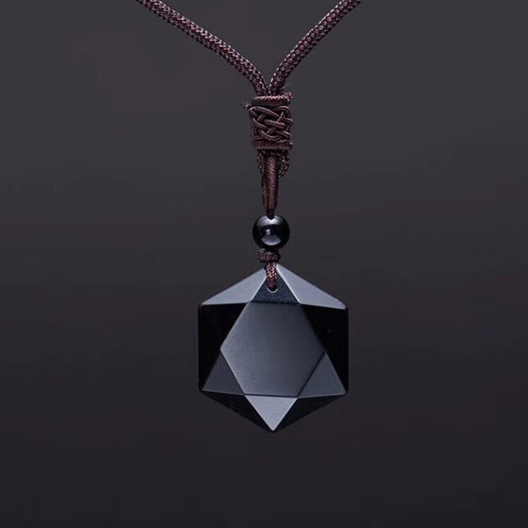 Obsidian Tibetan Metaphysical Necklace